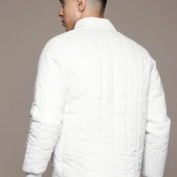roadster Men Solid Padded Jacket image 5