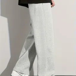 irondye Men Loose Fit Grey Cotton Blend Trousers-picture-13