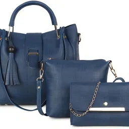 Women Blue Messenger Bag-image-9