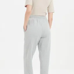 warcourt Women Loose Fit Grey Cotton Blend Trousers-picture-17