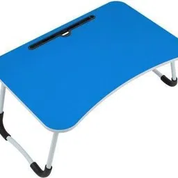 mayko & bayko Smart Multi-Purpose Laptop Table with, BLUE, Coffee Cup Holder Wood Portable Laptop Table-picture-10