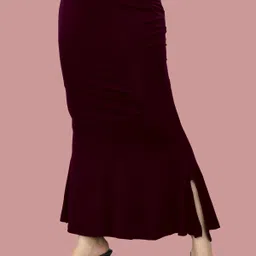 SHAYONAM K.MT._Fish_Purple_L_Saree Shapewear shapewear petticoat For Women Lycra Blend Petticoat image 3