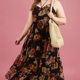 dressberry Women A-line Black Maxi/Full Length Dress image 3