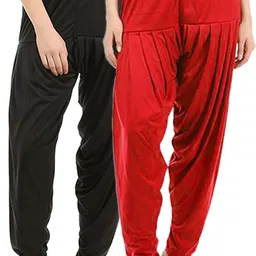 twin Viscose Rayon Solid Patiala image 2