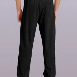 gibbonte Pack of 2 Men Relaxed Black, Brown Corduroy Trousers image 3