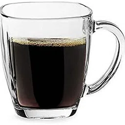 eliteventures Pack of 6 Glass Pack of 6 Glass Pack of 6 Glass Transparent Glass Cup Tea (Clear, Cup Set) image 4