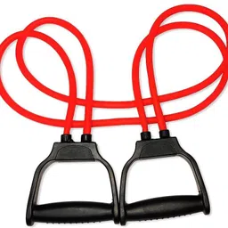 fitnessdeals Combo of Triple Spring Tummy Trimmer and Exercise Band / Resistance band Ab Exerciser image 2