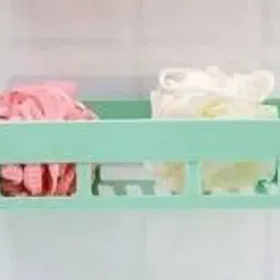 shrey Self Adhesive Wall Hanging BATHROOM floating Shelf (pack of 2) 1.231 Plastic Wall Shelf image 2