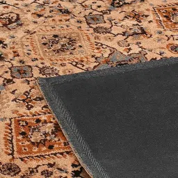 presto Beige Vintage Polyester 4 x 6 Feet Machine Made Carpet image 5