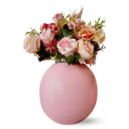 behoma Zudra Pink Iron Vase image 2