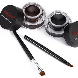 music flower 24 Black & Brown Brow & Gel Liner Combo for Defined Features 6 ml image 2