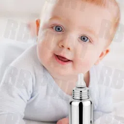 rb point 304 Steel Baby Feeding Bottle for Kids Feeding Bottle for Milk - 300 ml image 5