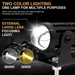 tovota LED Fog Lamp Unit for Universal For Car, TVS, Hero, Honda, KTM, Bajaj, BMW, Audi UVA image 4