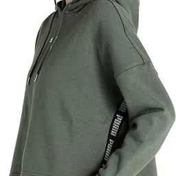 puma Women Full Sleeve Solid Hooded Sweatshirt image 3