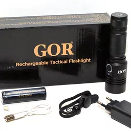 gor IMPACT XHP50 LED Tactical Flashlight 800 Lumens,4 Modes, Zoomable, Magnetic Tail Torch image 4