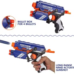 touby toys Hot Fire Soft Toy Safe & Long Range Shooting with 10 Foam Bullets Guns & Darts Guns & Darts image 3