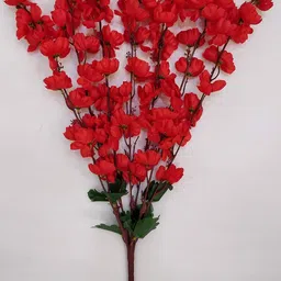 well art gallery Artificial Flowers for Vase,home ,hotel,christmas Decoration Red Cherry Blossom Artificial Flower-picture-39