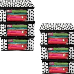 shreesanwariya BLACK BINDI PACK OF 8 Cotton Laundry Bag-picture-24