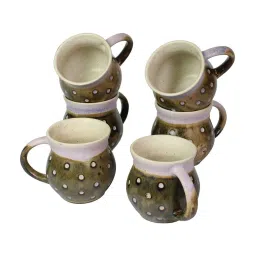 unravel india Polka Dots (Set of 6) Ceramic Coffee Mug image 5