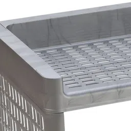 flexcube 5 Tier Multipurpose Rolling Utility Cart Rack Stand for Home , office Plastic Kitchen Trolley image 5