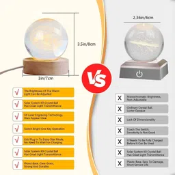 tonis Angel Crystal Ball 8 cm Night Lamp image 5