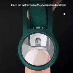 lumevo Stainless Steel Nail Cutter with 3X Zoom Lens image 4