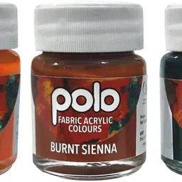 polo colours Polo Fabric Acrylic Set of 10 shades image 3