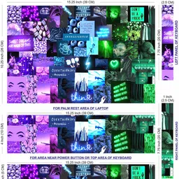 Anweshas Full Body Laptop Skin Sticker - Think Typography Self Adhesive Stretched Vinyl Laptop Skin Compatible for 15.6 inch image 5