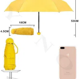 hope smile Capsule Mini Travel Umbrella 4 fold (UV PROOF WINDPROOF) Umbrella image 4