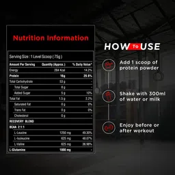 bigmuscles nutrition Real Mass Gainer | Added Glutamine, BCAA | High Protein Weight Gainers/Mass Gainers image 5