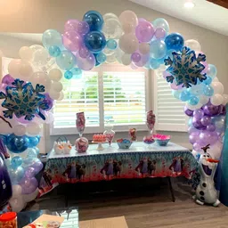 aniloons Elsa Princess Birthday Party Decoration Set. image 4