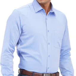 raymond Men Slim Fit Self Design Formal Shirt image 2