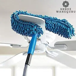 SHREE WAHEGURU Cleaning Brush Feather Microfiber Duster with Extendable Rod Dust Cleaner Fit Ceiling Fan Car Home Office Cleaning Tools Wet and Dry Duster Wet and Dry Duster Wet and Dry Duster-image-55