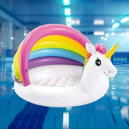 intelligent Unicorn (IND*9632) Baby Pool (39.37" x 106.3" x 96.46" Inflatable Swimming Safety Tube image 3