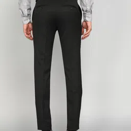 raymond Men Slim Fit Grey Polyester Trousers image 3