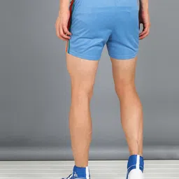 pace international Striped Men Blue Sports Shorts image 2