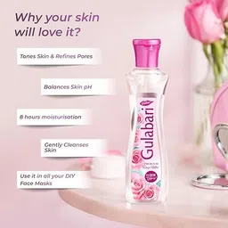 dabur Gulabari Premium Rose Water/Face Toner - 250ml Men & Women image 2
