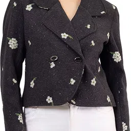 gfo Suede Solid Coat For Women-picture-18