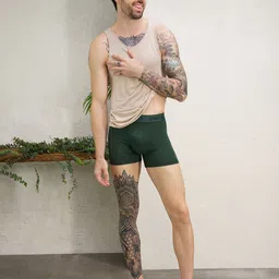 damensch Pack of 2 Micro Modal Stretch Anti-Bacterial Printed Men Trunk image 3