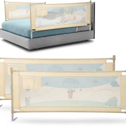 baybee Bed Rail Guard Barrier Baby Portable Safety Protector Fence Foldable Bed Guard image 1