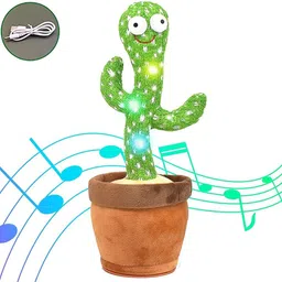 onshhm Dancing Cactus Talking Toy, Record and Repeat Voice, Rechargeable, USB Included-picture-16