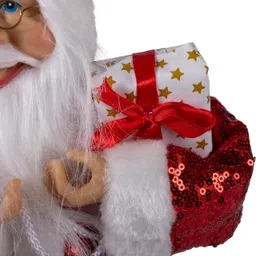 itsy bitsy Christmas Santa Claus Figurine with Bag of Gifts 45cm Hanging Ornaments Pack of 1 image 4