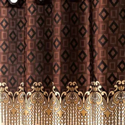 home sizzler 153 cm (5 ft) Polyester Semi Transparent Window Curtain (Pack Of 4) image 2