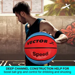 vector x Speed Baksetball With Pump Basketball - Size: 7 image 5
