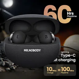 mr.nobody Ultrabuds with Latest BT v6.0,40Hr Playtime,13mm Dynamic Driver,Rich Bass N186 Bluetooth Headset-picture-15