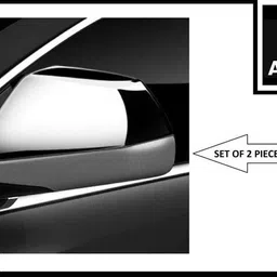 aniitek FULL Crome car mirror cover for FRONX Plastic Car Mirror Cover image 4