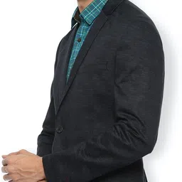 van heusen Men Self Design Single Breasted Formal Blazer image 3