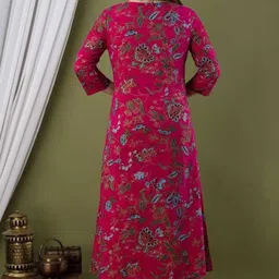 monikacreation fashion Women Printed Viscose Rayon A-line Kurta image 2