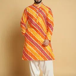 vishesta Men Printed Cotton Blend Straight Kurta-picture-24