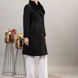 twenty me Acrylic Wool Solid Coat For Women image 4